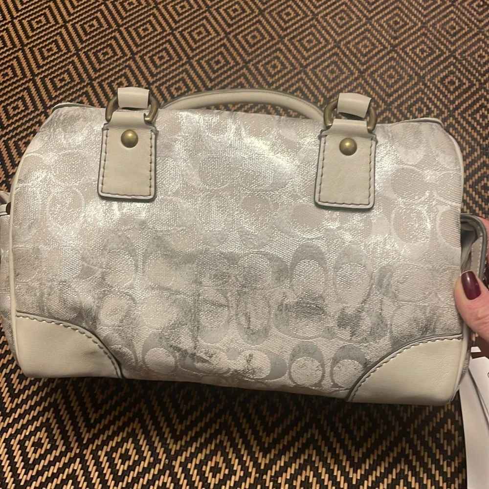 Vintage Y2K Coach Signature Print Tie Dye satchel 2186 Soho speedy doctor bag